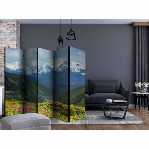 Paravan u 5 dijelova - Spring mountain landscape II [Room Dividers] 225x172 Cijena