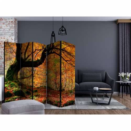 Paravan u 5 dijelova - Autumn, forest and leaves II [Room Dividers] 225x172 Cijena