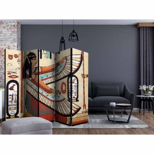 Paravan u 5 dijelova - Egyptian motif II [Room Dividers] 225x172 Cijena