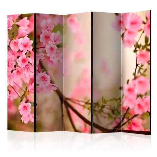 Paravan u 5 dijelova - Pink azalea II [Room Dividers] 225x172 Cijena