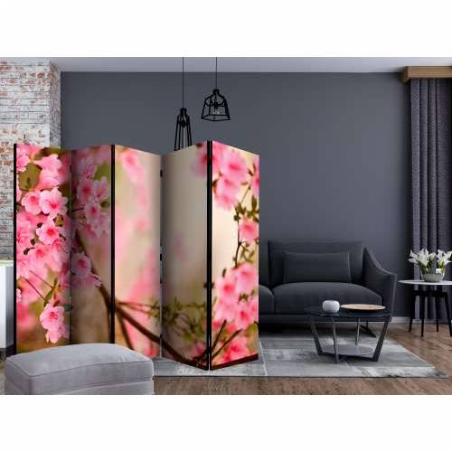 Paravan u 5 dijelova - Pink azalea II [Room Dividers] 225x172 Cijena