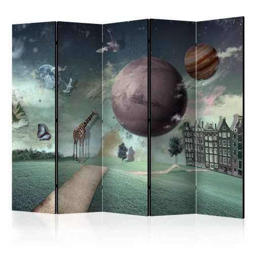 Paravan u 5 dijelova - City of the future II [Room Dividers] 225x172 Cijena