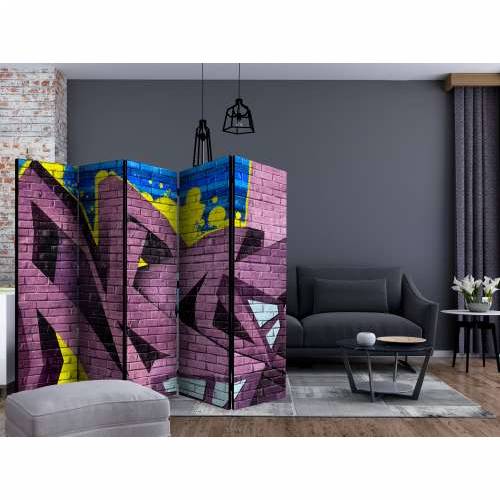 Paravan u 5 dijelova - Street art - graffiti II [Room Dividers] 225x172 Cijena
