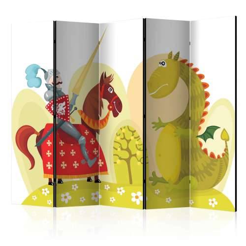 Paravan u 5 dijelova - Dragon and knight II [Room Dividers] 225x172 Cijena
