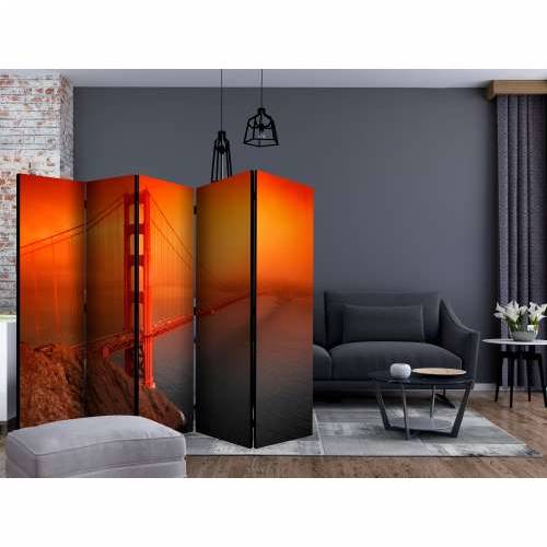 Paravan u 5 dijelova - Golden Gate Bridge II [Room Dividers] 225x172 Cijena