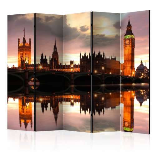 Paravan u 5 dijelova - Big Ben in the evening, London II [Room Dividers] 225x172 Cijena