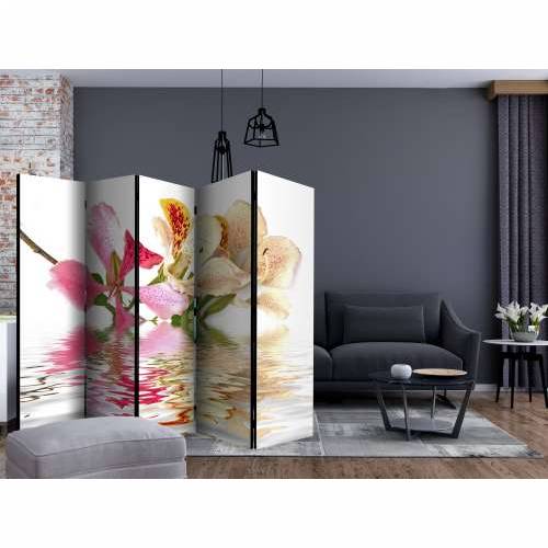 Paravan u 5 dijelova - Tropical flowers - orchid tree (bauhinia) II [Room Dividers] 225x172 Cijena