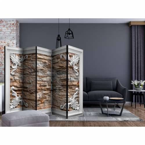 Paravan u 5 dijelova - Brick in the Frame (Brown) II [Room Dividers] 225x172 Cijena