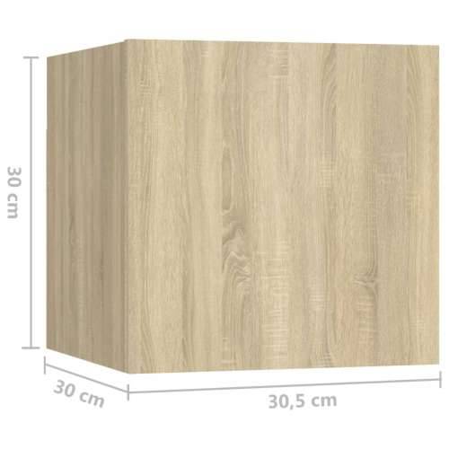 8-dijelni set TV ormarića boja hrasta sonome konstruirano drvo - sonoma hrast 8 60 cm Cijena