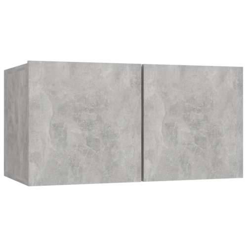 10-dijelni set TV ormarića siva boja betona konstruirano drvo - Beton siva 10 60 cm Cijena