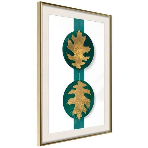 Poster - Gilded Oak Leaves 30x45 Cijena