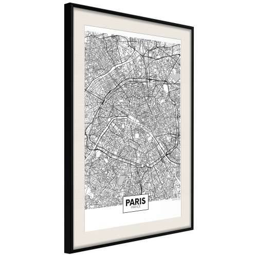 Poster - City Map: Paris 40x60 Cijena