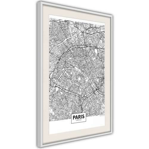 Poster - City Map: Paris 20x30 Cijena