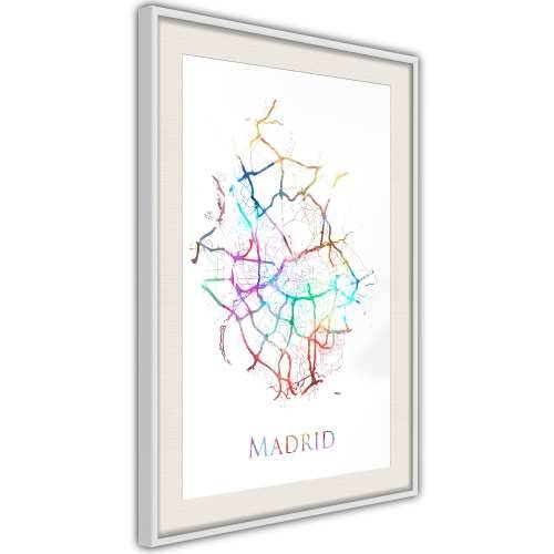 Poster - City Map: Madrid (Colour) 30x45
