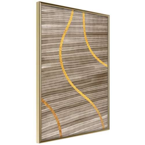 Poster - Golden Stripes 40x60