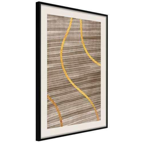 Poster - Golden Stripes 30x45