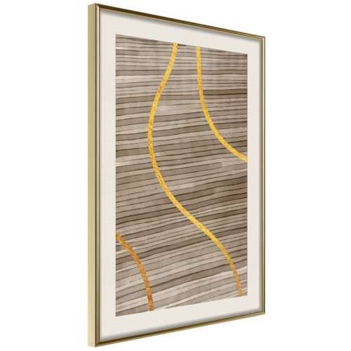 Poster - Golden Stripes 30x45