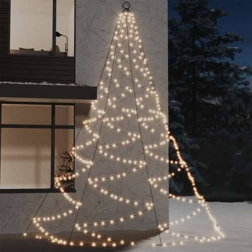 Zidno drvce s metalnom kukom i 720 LED žarulja toplo bijelo 5 m Cijena