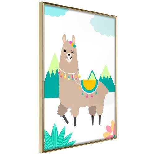 Poster - Playful Llama 40x60