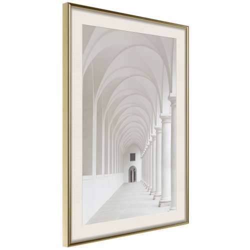 Poster - White Colonnade  40x60