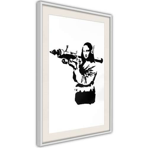 Poster - Banksy: Mona Lisa with Bazooka II 20x30 Cijena