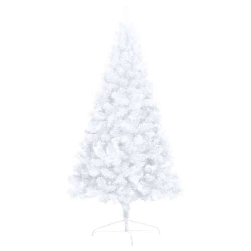 Umjetna osvijetljena polovica božićnog drvca bijela 180 cm Cijena