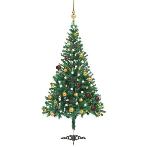 Umjetno božićno drvce LED s kuglicama 180 cm 564 grane Cijena