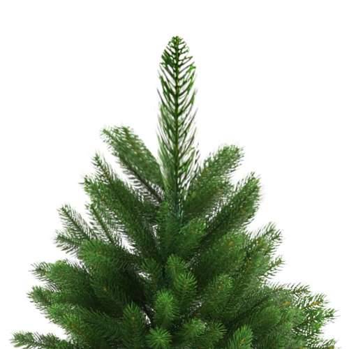 Umjetno osvijetljeno božićno drvce s kuglicama 240 cm zeleno Cijena