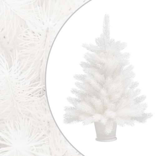 Umjetno osvijetljeno božićno drvce s kuglicama bijelo 65 cm Cijena