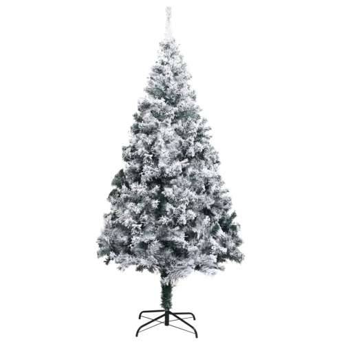 Umjetno božićno drvce LED s kuglicama zeleno 180 cm PVC Cijena