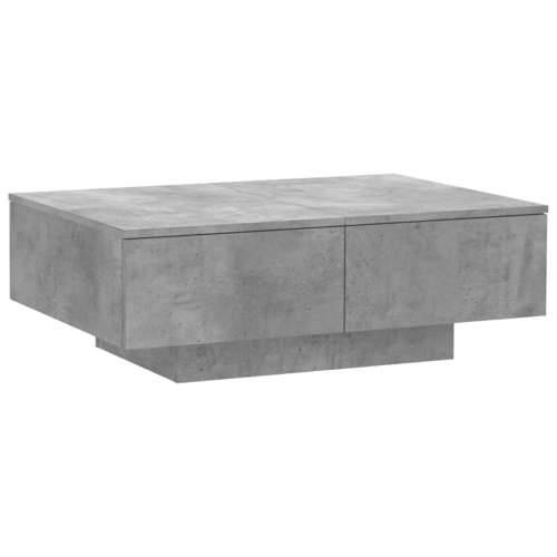 Stolić za kavu siva boja betona 90 x 60 x 31 cm od iverice Cijena