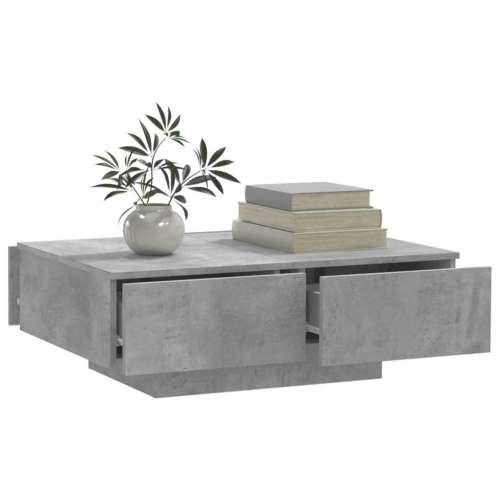 Stolić za kavu siva boja betona 90 x 60 x 31 cm od iverice Cijena