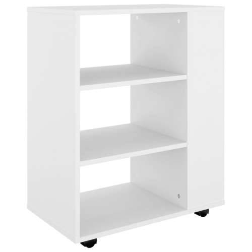 Ormarić s kotačima bijeli 60 x 35 x 75 cm konstruirano drvo - Bijela 1 Cijena