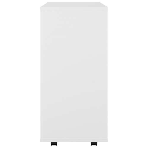 Ormarić s kotačima bijeli 60 x 35 x 75 cm konstruirano drvo - Bijela 1 Cijena
