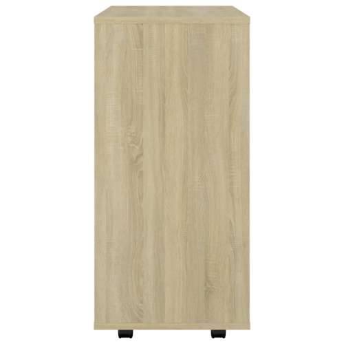 Ormarić s kotačima boja hrasta sonome 60x35x75 cm drveni - sonoma hrast 1 Cijena