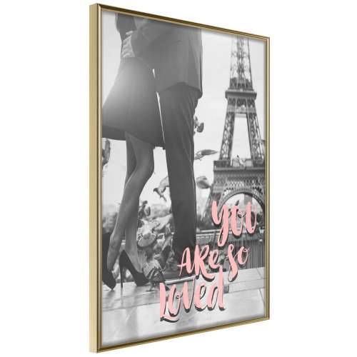 Poster - Love in Paris 40x60