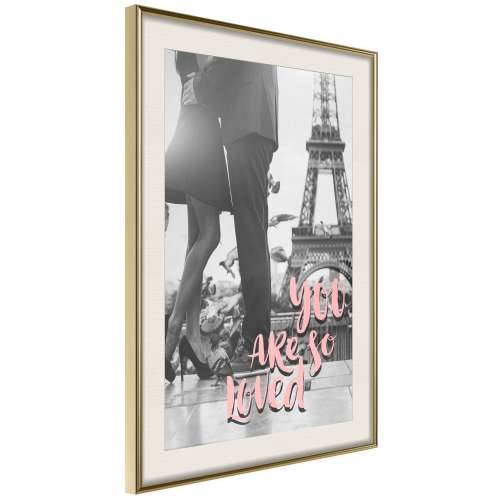 Poster - Love in Paris 40x60