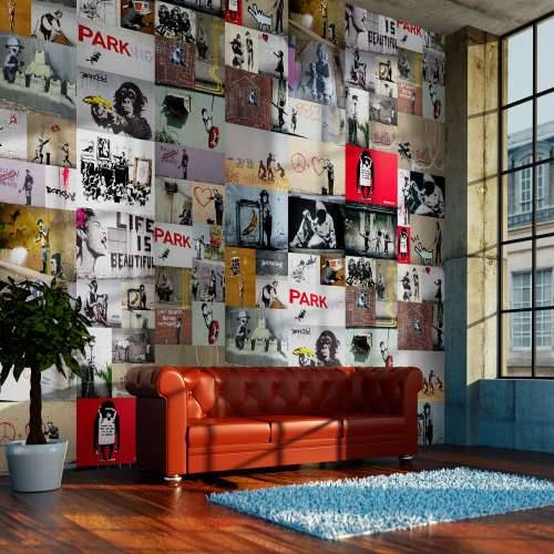Foto tapeta - Banksy - a collage 50x1000 Cijena
