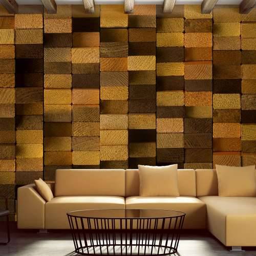 Foto tapeta - Wooden Wall 50x1000 Cijena