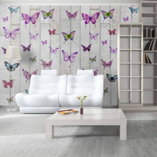 Foto tapeta - Butterflies and Concrete 50x1000 Cijena