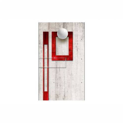 Foto tapeta - Concrete, red frames and white knobs 50x1000 Cijena