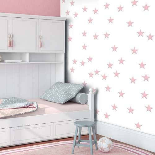 Foto tapeta - Pink Stars 50x1000 Cijena