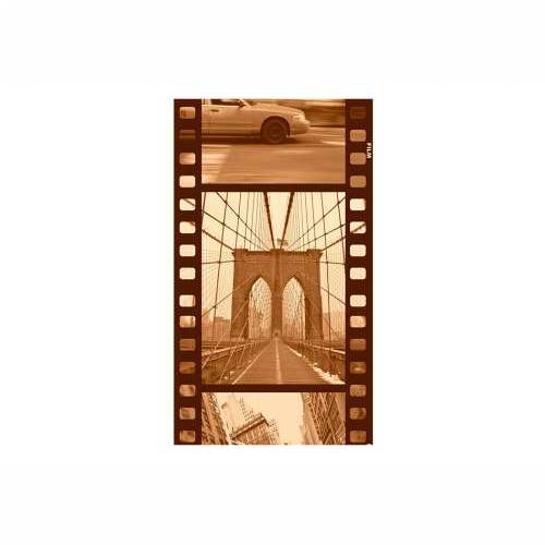 Foto tapeta - New York - Collage (sepia) 50x1000 Cijena