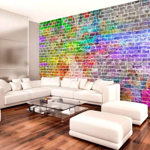 Foto tapeta - Rainbow Wall 100x70 Cijena