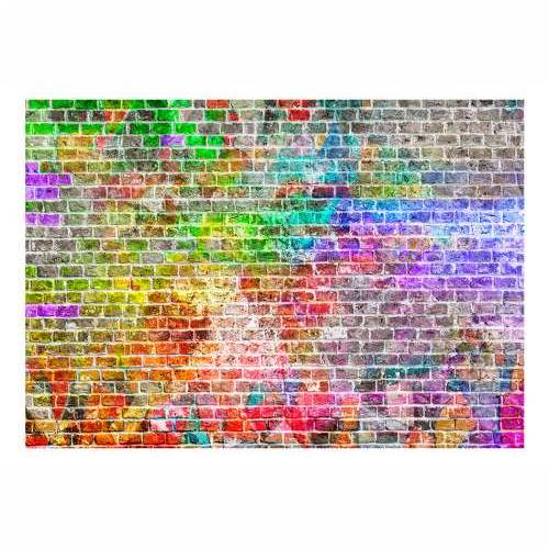 Foto tapeta - Rainbow Wall 100x70 Cijena