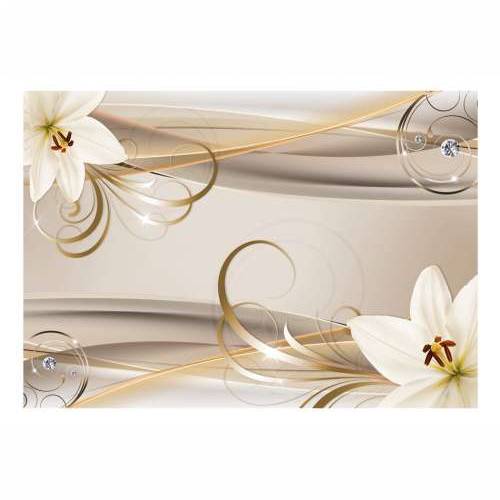 Foto tapeta - Lilies and The Gold Spirals 400x280 Cijena