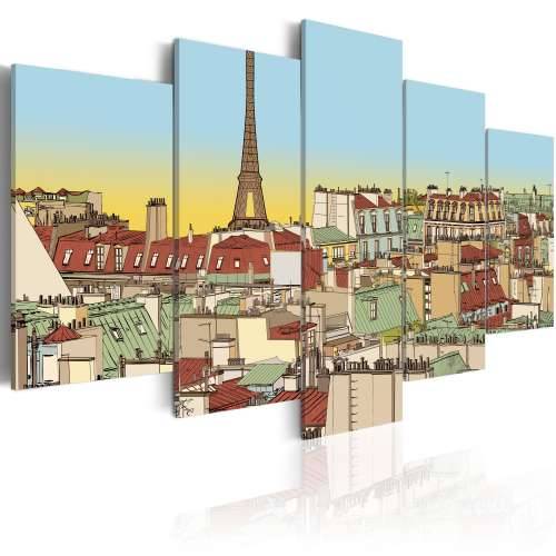 Slika - Idyllic parisian picture 100x50 Cijena