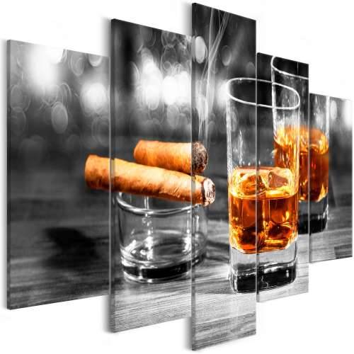 Slika - Cigars and Whiskey (5 Parts) Wide 225x100 Cijena