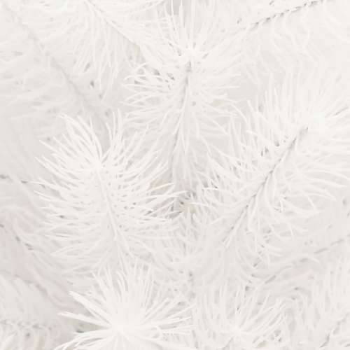 Umjetno osvijetljeno božićno drvce s kuglicama bijelo 65 cm Cijena
