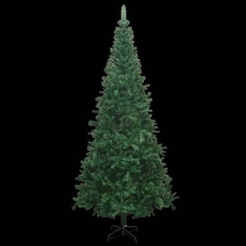 Umjetno osvijetljeno božićno drvce s kuglicama L 240 cm zeleno Cijena